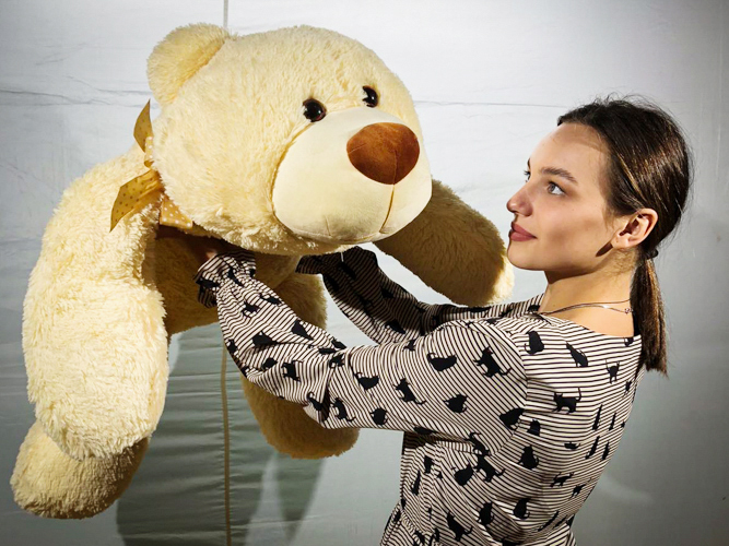 

Мягкая игрушка Медведь «Арсений», 100см - ПЕРСИК(ML-100sm-персик)
