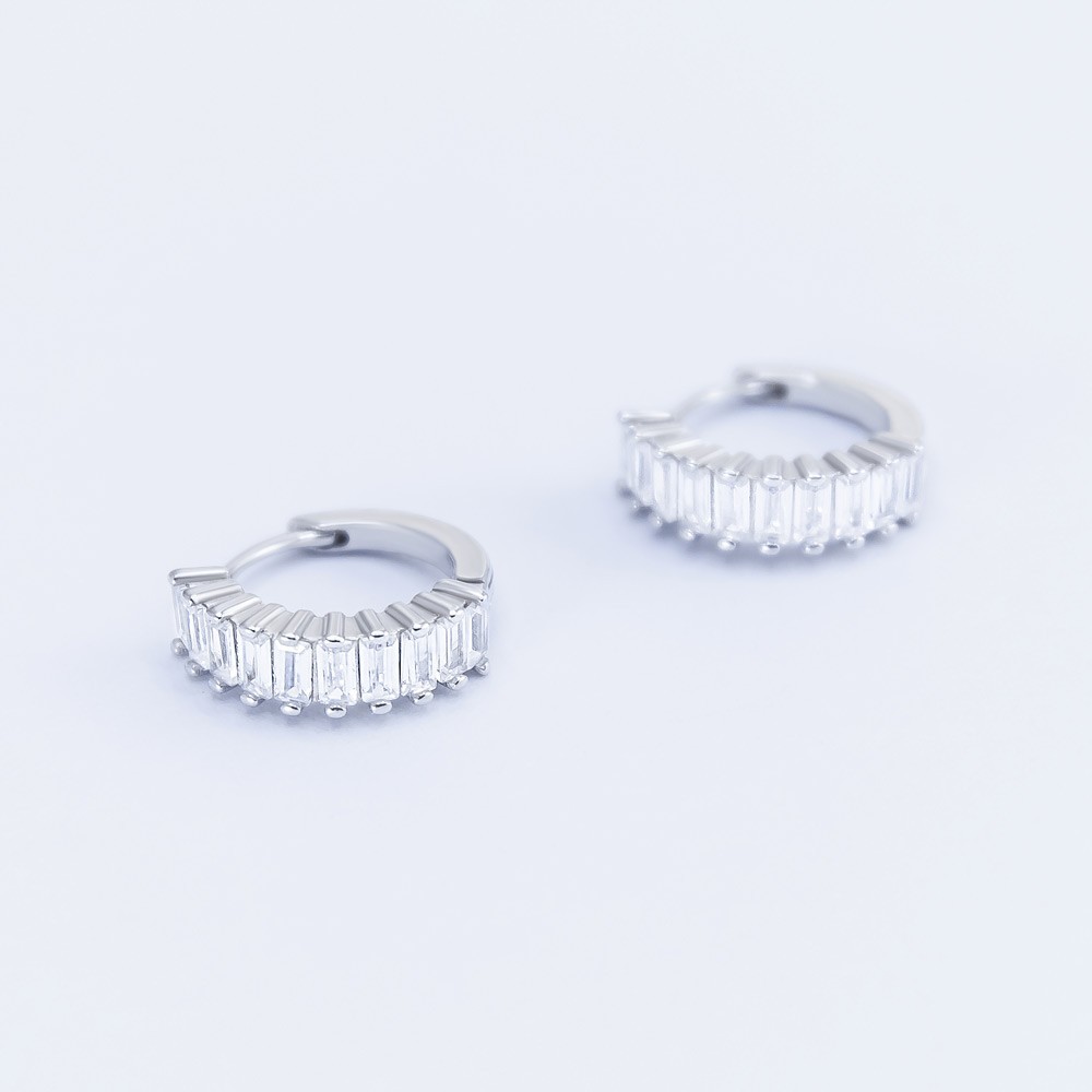 

Серьги серебряные INFINI родированные s2cr-64