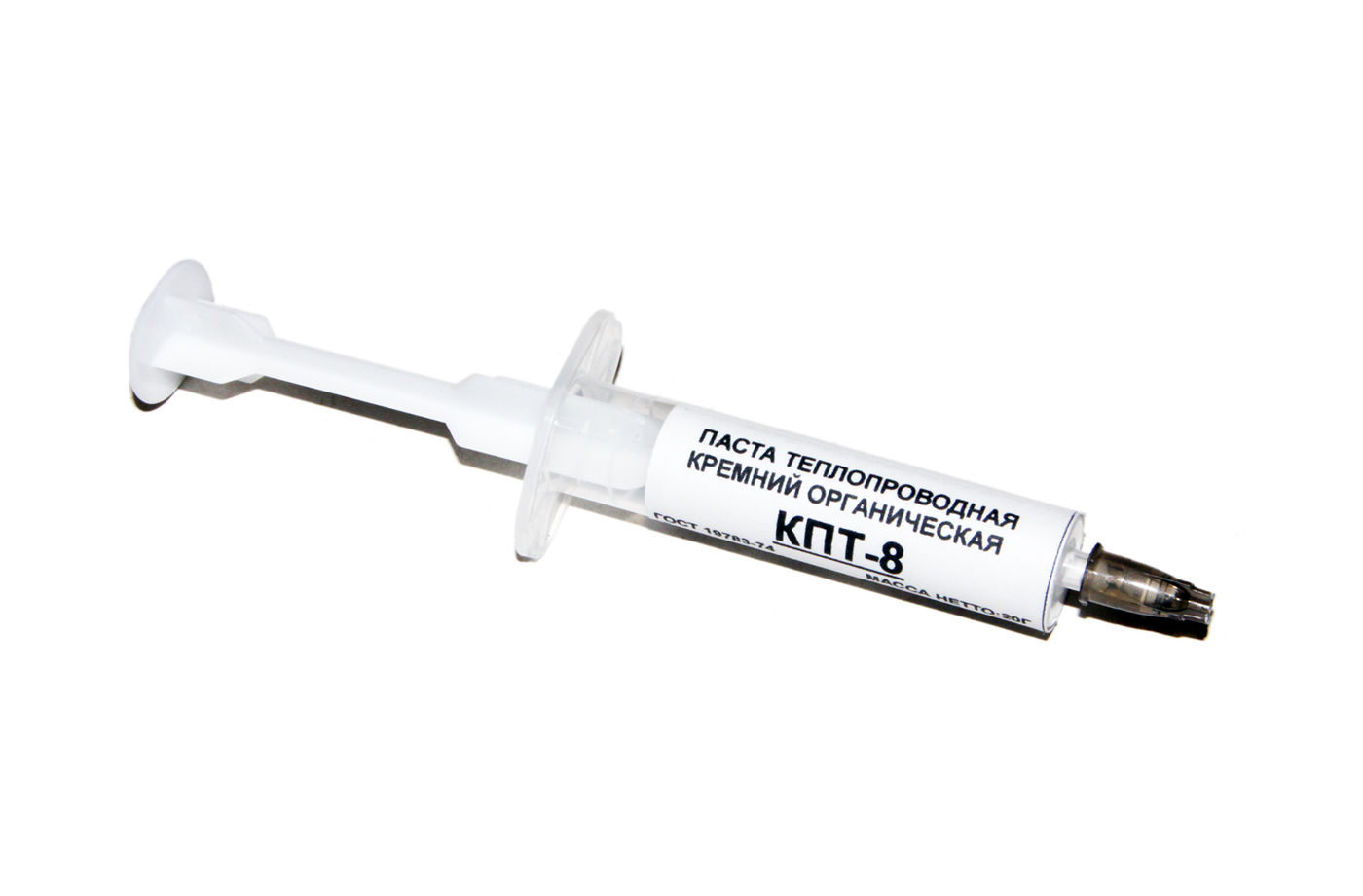 

Термопаста КПТ-8, 20g, белая, шприц, -60°C / +180°C