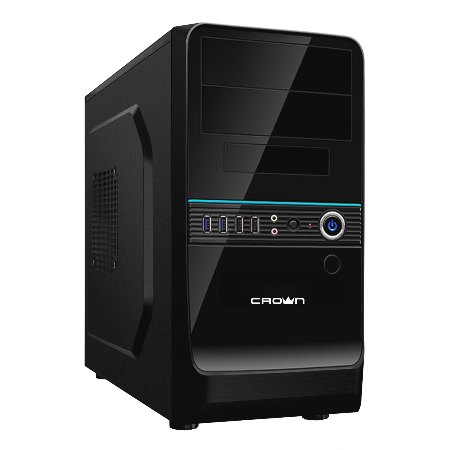 

Корпус Crown СМС-910 black Miditower с БП CM-PS450Smart