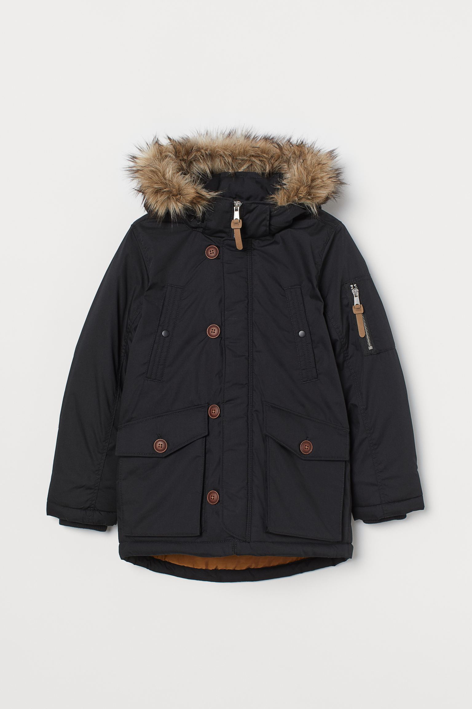 

Парка H&M 170см черный 7098420692