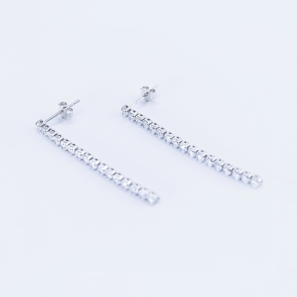

Серьги серебряные INFINI родированные s2cr-65