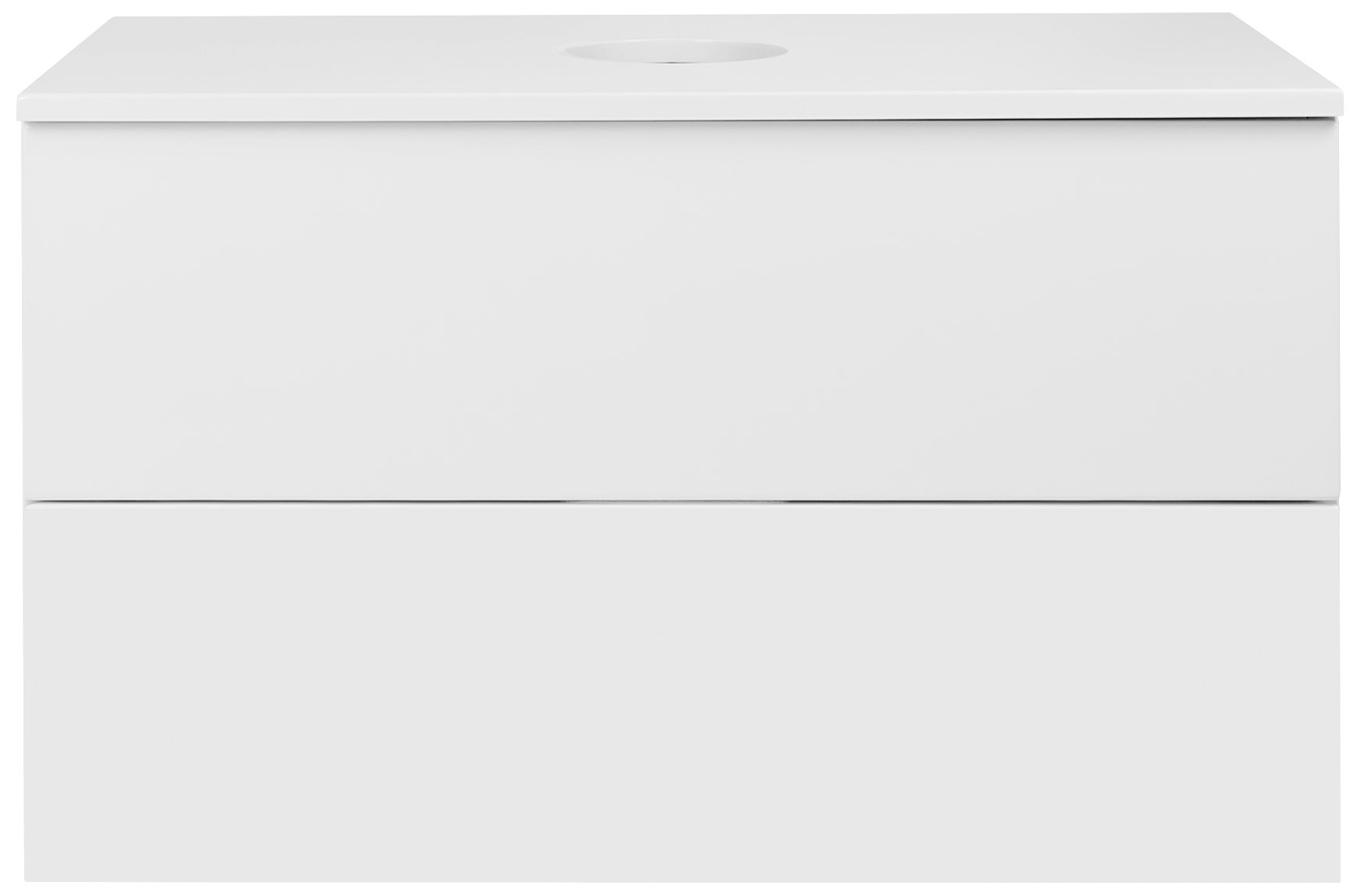 

Тумба подвесная Qtap Tern 800х476х469 White со столешницей QT1779TPL801W