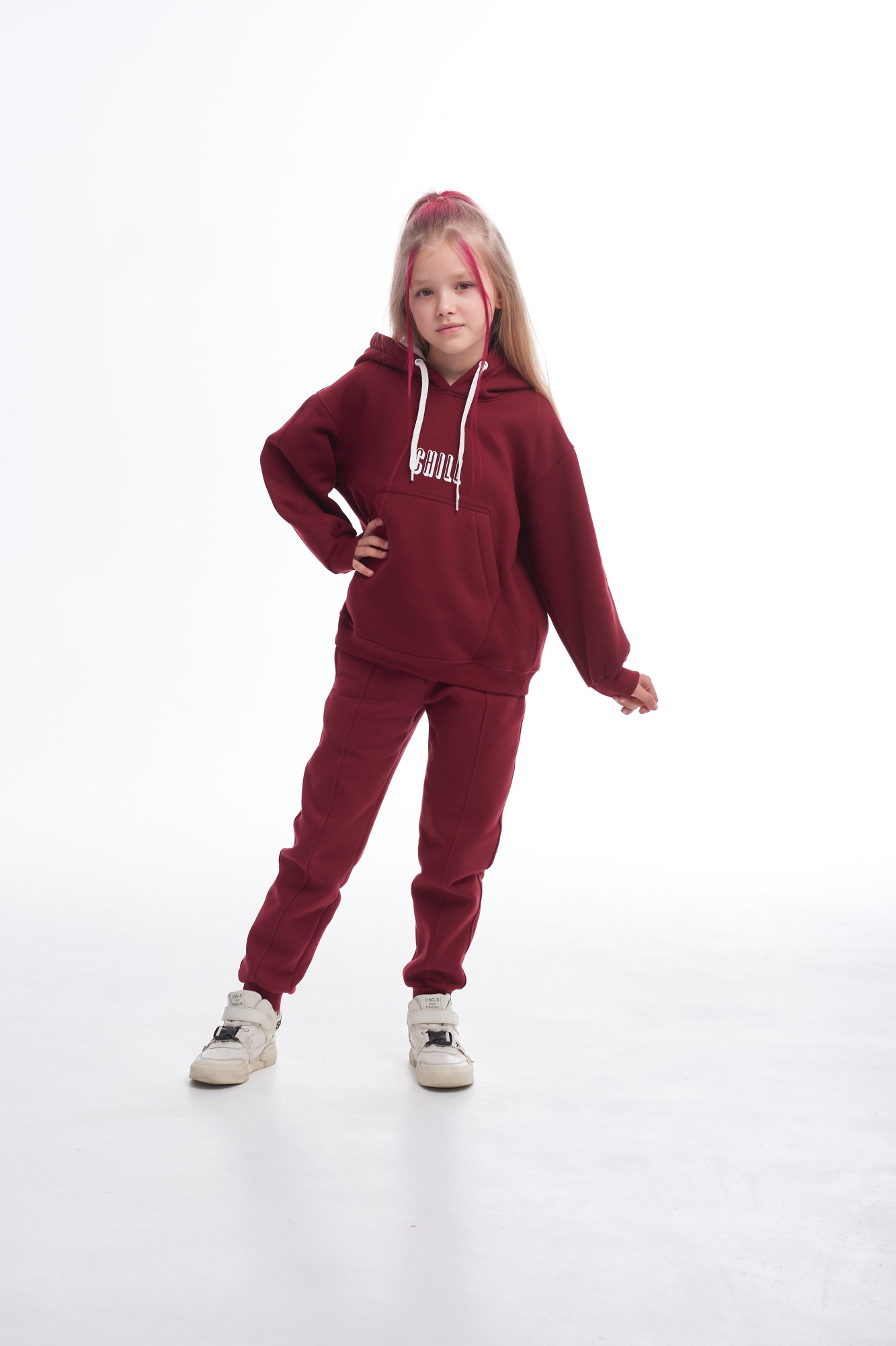 

Спортивний костюм утеплений MilaClub MLC352 134cм Chill бордовий