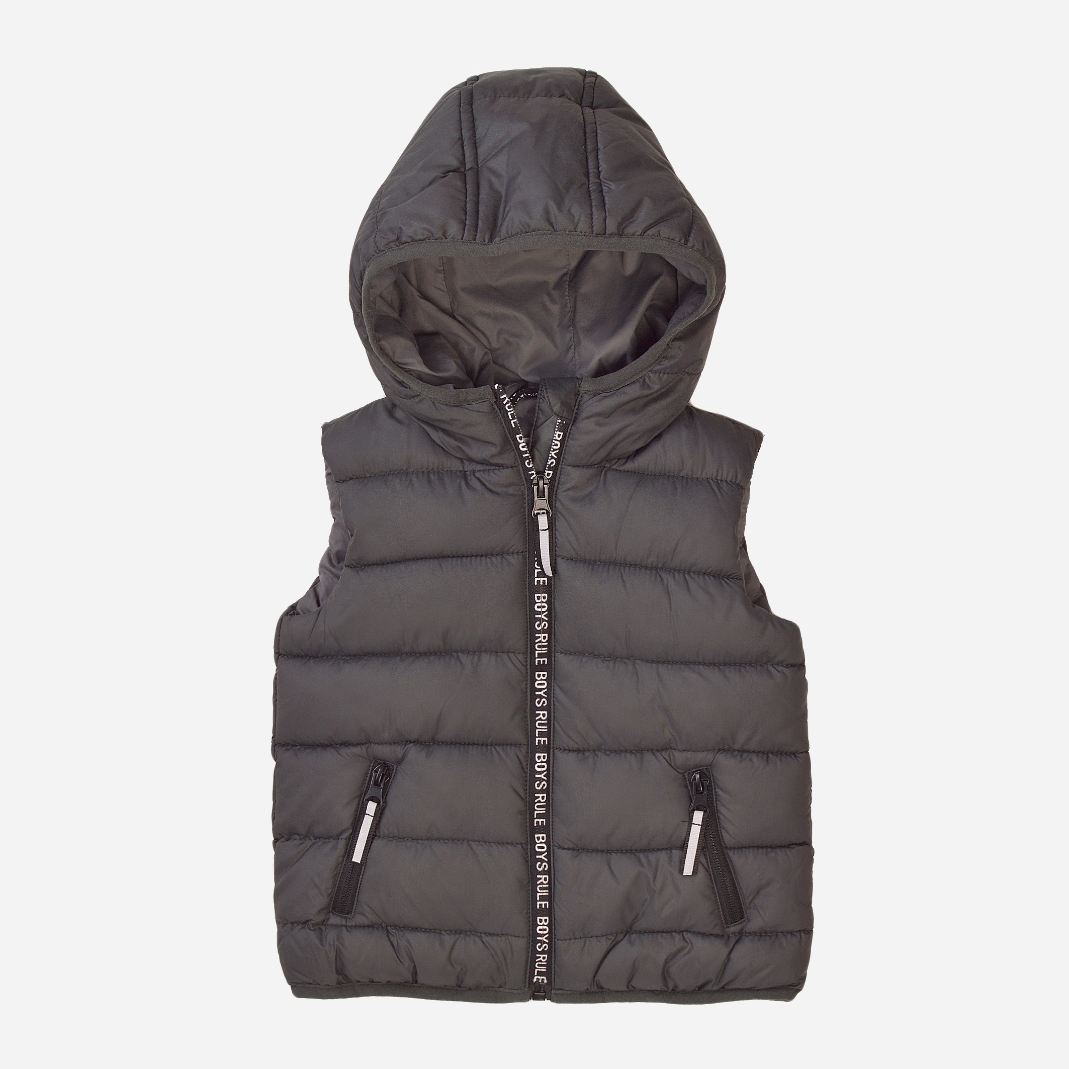 

Жилет Minoti 7BGILET 9 34601JNR 116-122 см Темно-серый