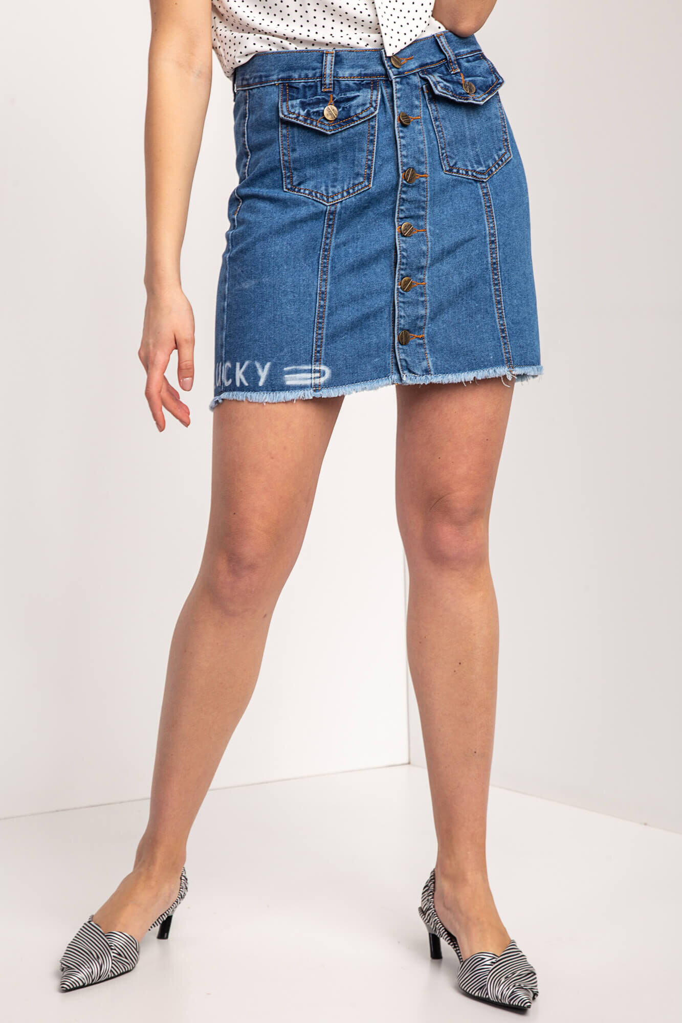 

Джинсовая Denim юбка // Синий, Джинсовая Denim юбка L/XL/27 Синий
