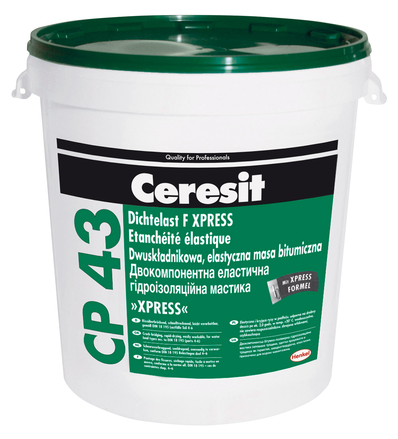 

Бітумна гідроізоляційна мастика Ceresit CP 43 28кг