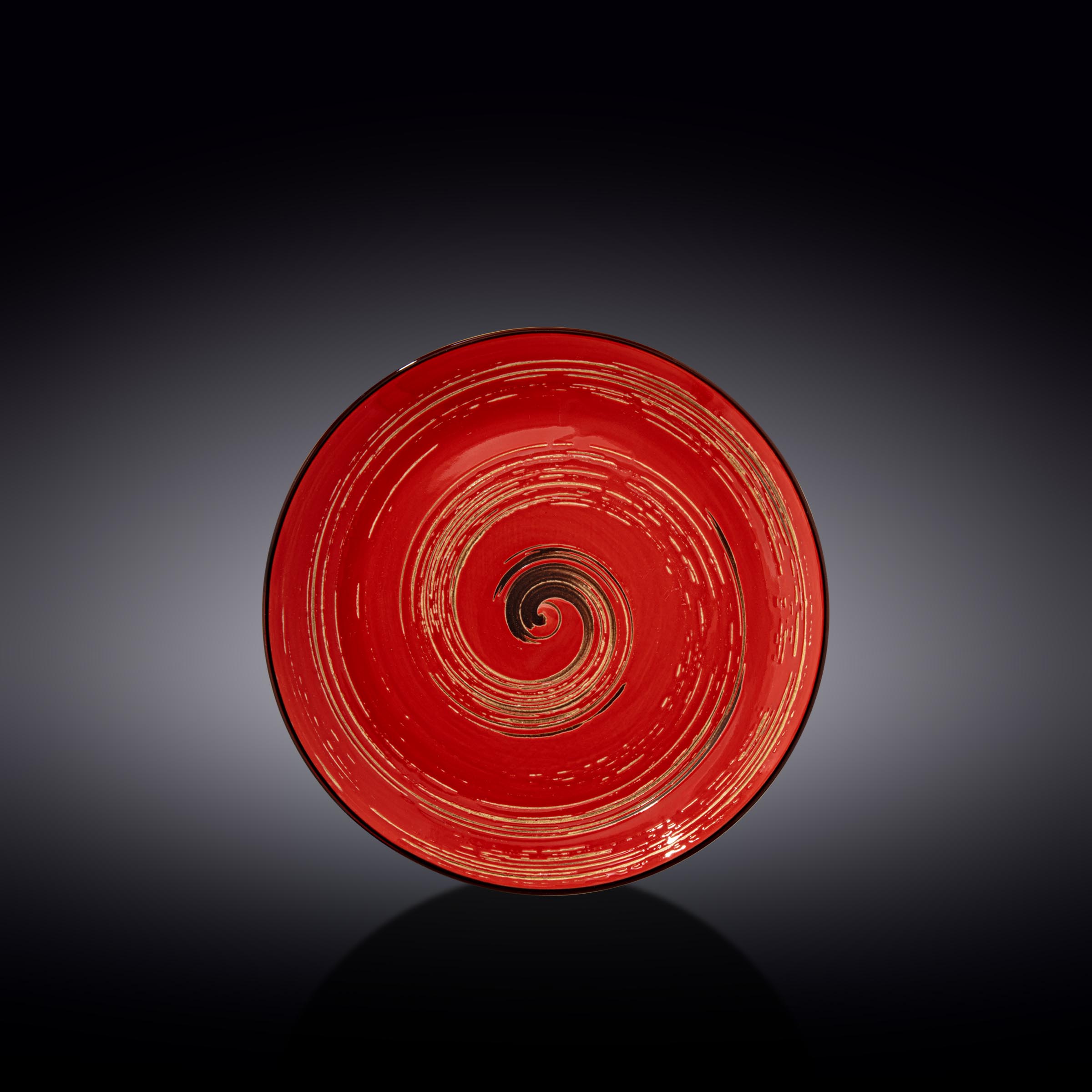 

Тарілка 23,0 см Wilmax Spiral Red (669213/A)