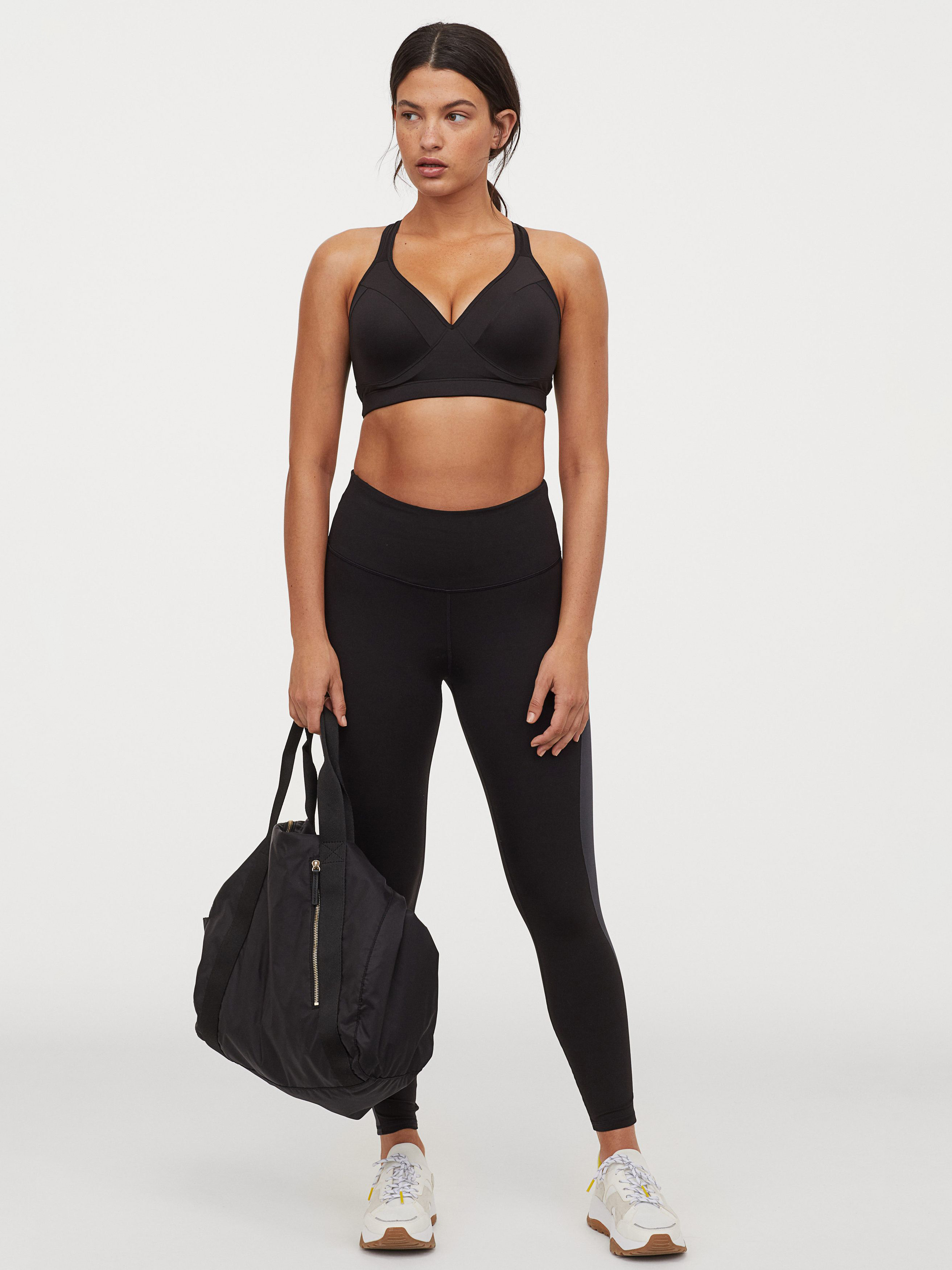 

Спортивные леггинсы H&M Sport 0850828-1  Черные, Спортивные леггинсы H&M Sport 0850828-1 L Черные
