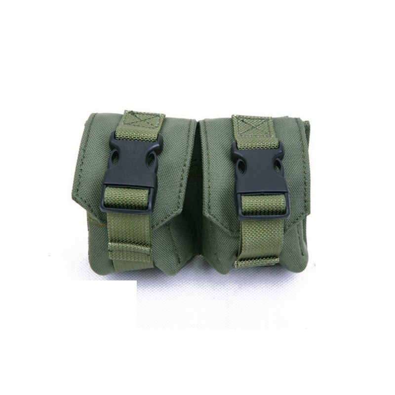 

Гранатный подсумок двойной молле Pantac Molle Dual Fragment Grenade Pouch PH-C876, Cordura Олива (Olive)