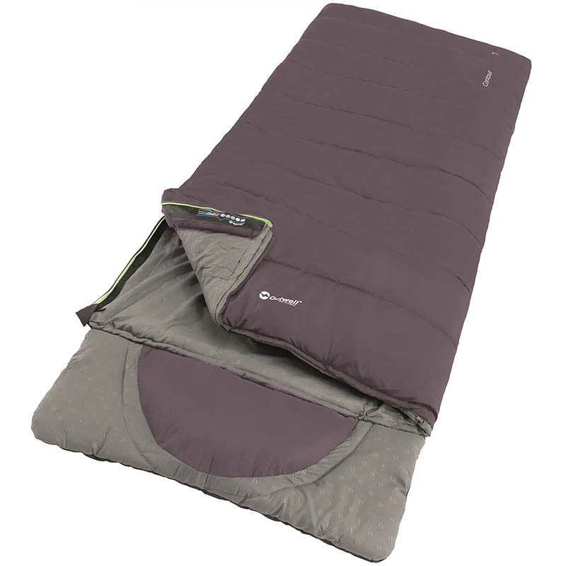 

Спальный мешок Outwell Contour Reversible/+2°C Dark Purple Left (230364)