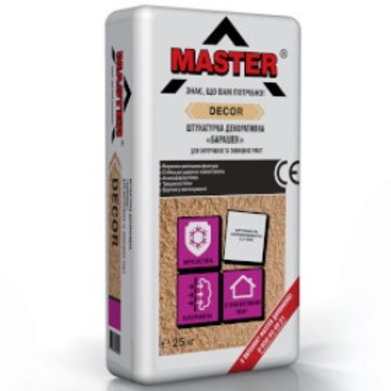 

Штукатурка декоративная "Master Decor Барашек" 2 мм, 25 кг