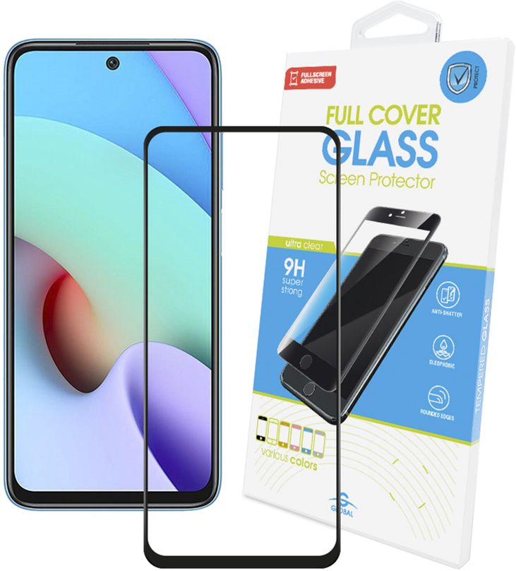 

Защитное стекло Global Full Glue для Xiaomi Redmi 10 Black