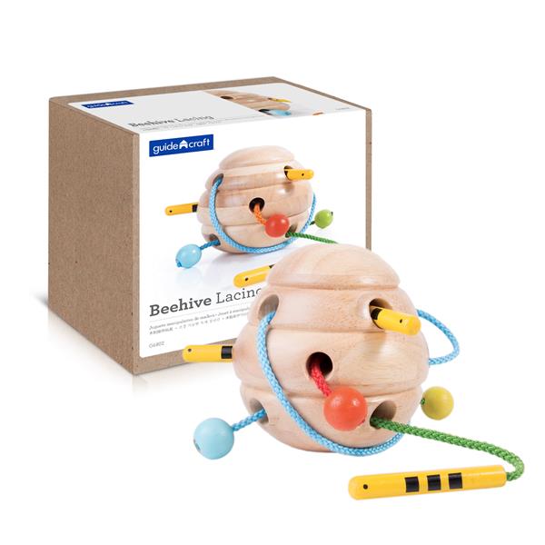 

Деревянная шнуровка Guidecraft Manipulatives Улей (G6802)