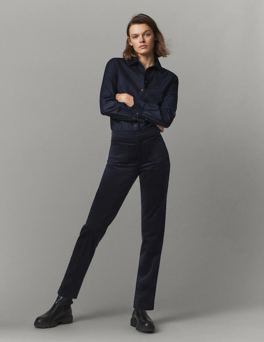 

Брюки Massimo Dutti Ж1077428 (5002/542/401) цвет синий S