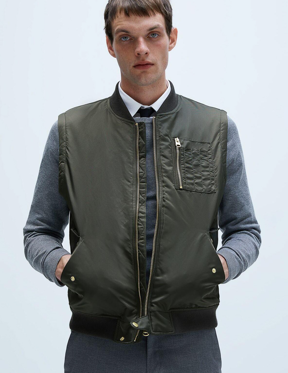 

Жилет Zara М0113638 (3427/403/505) цвет зеленый, Жилет Zara М0113638 (3427/403/505) цвет зеленый S