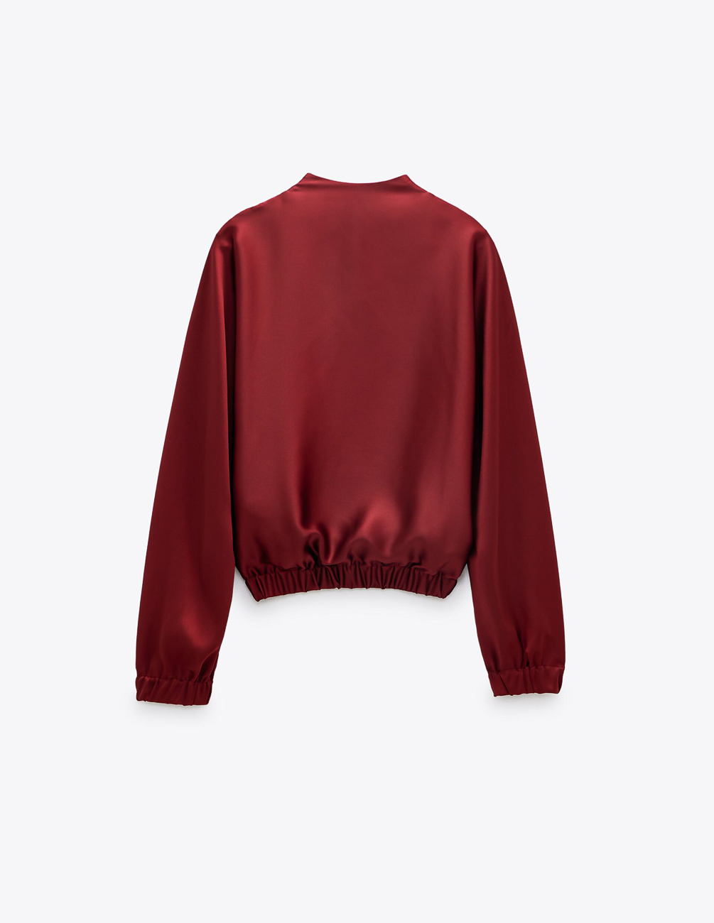 

Блуза Zara Ж1074041 (8108/713/605) цвет бордовый XL