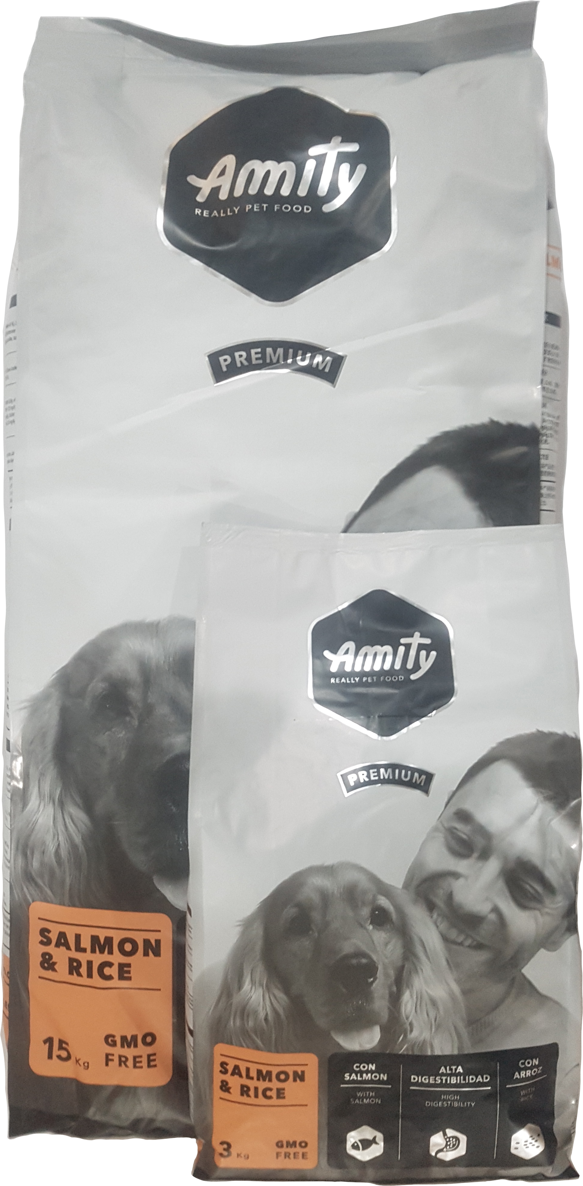 

Акция! Корм для собак Amity Salmon&Rice гипоаллергенный с лососем и рисом 15 кг + 3 кг (2000981006112)