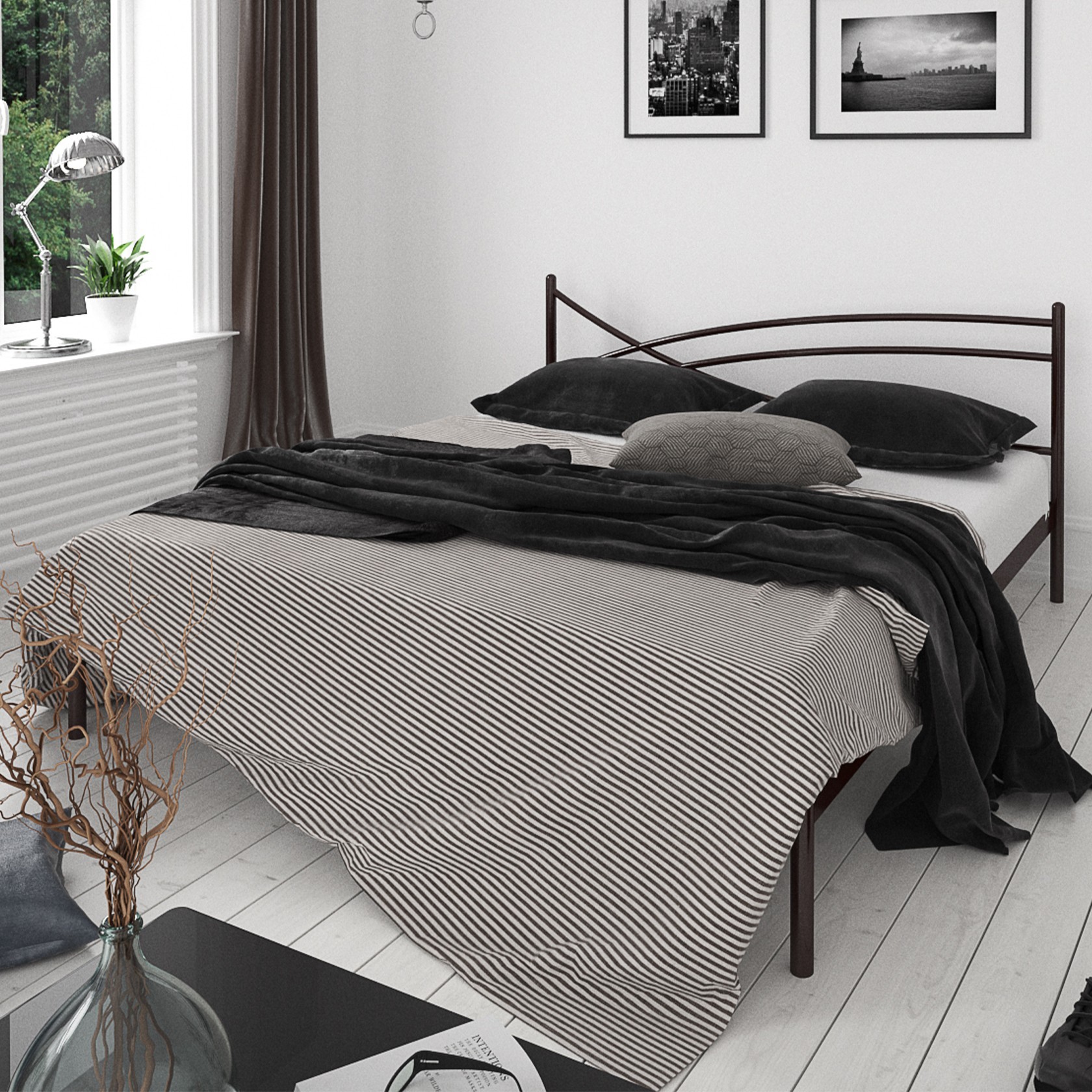 

Кровать Гвоздика Черная 140х190 см 281188_10