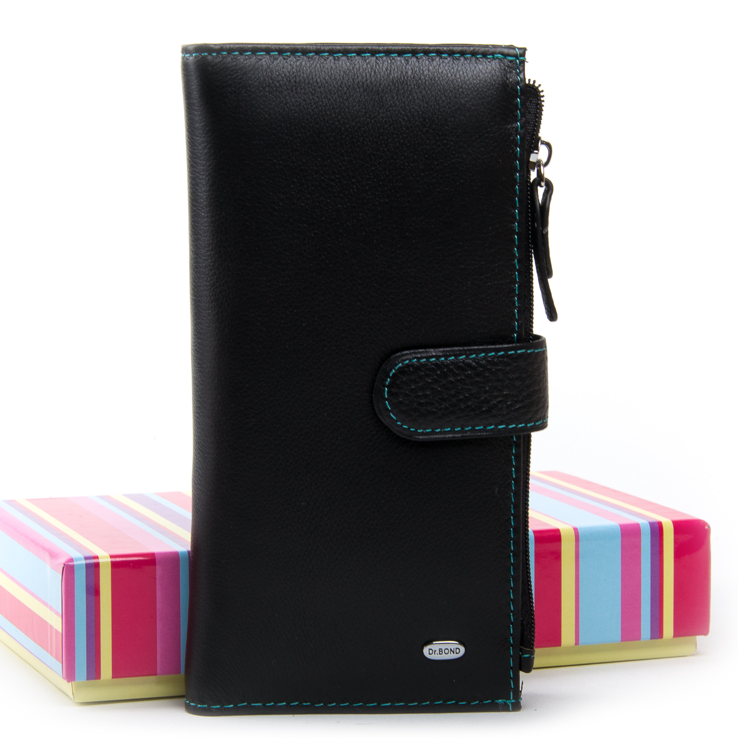 

Кошелек Rainbow кожа DR. BOND WRN-23 black