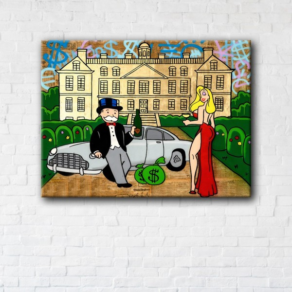 

Картина на холсте прямоугольная I-Art Monopoly Rich 45x60см