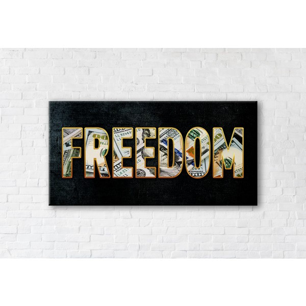 

Картина на холсте прямоугольная I-Art Freedom 50x100см