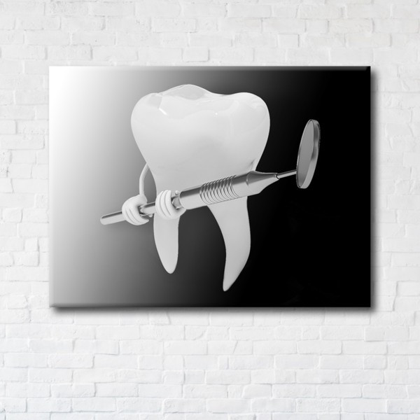 

Картина на холсте прямоугольная I-Art Tooth fighter 50x65см