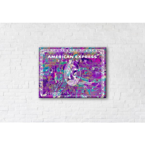 

Картина на холсте прямоугольная I-Art Toxic American Express 50x65см