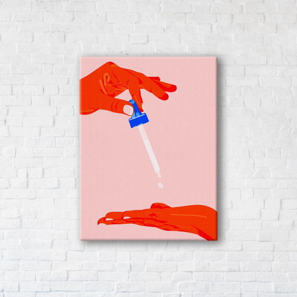 

Картина на холсте прямоугольная I-Art Pipette 75x100см