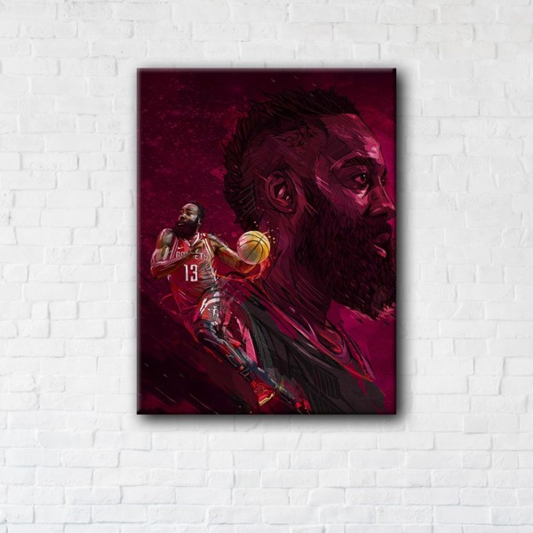 

Картина на холсте прямоугольная I-Art James Harden 90x120см