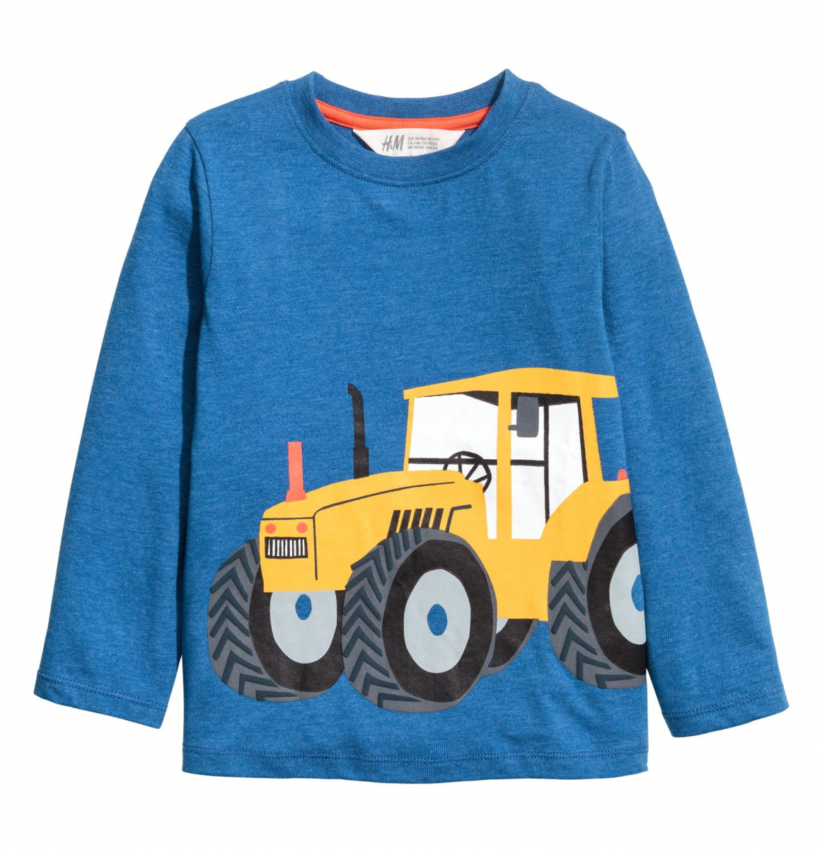 

Футболка с длинными рукавами для мальчика H&M 0583091002 134-140 СМ Синий 65973