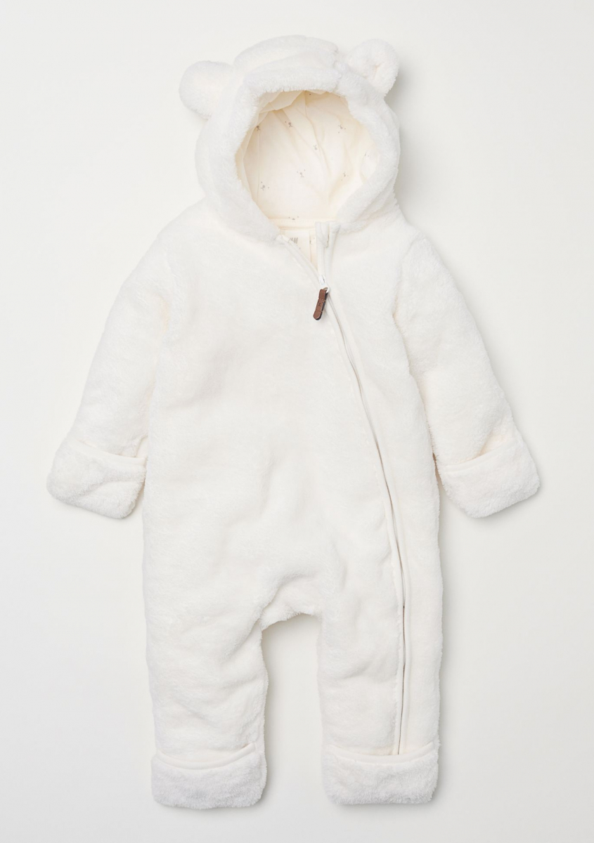 

Теплый комбинезон для мальчика H&M 0663383001 68 СМ Белый 65966