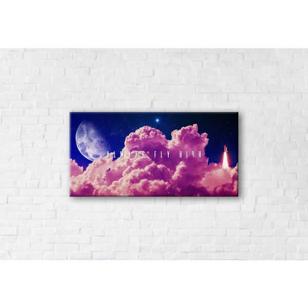 

Картина на холсте прямоугольная I-Art Always Fly High 60x120см