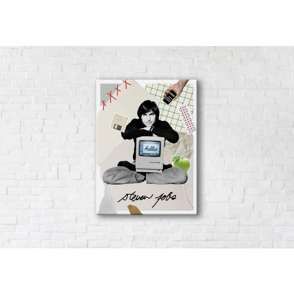 

Картина на холсте прямоугольная I-Art Steve Jobs 50x65см