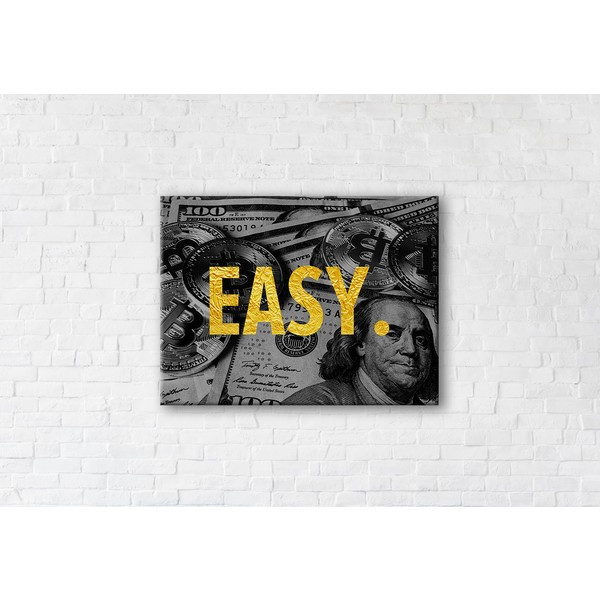 

Картина на холсте прямоугольная I-Art Easy Gold 50x65см