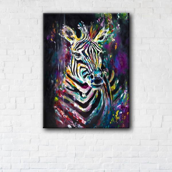 

Картина на холсте прямоугольная I-Art Zebra Art 50x65см