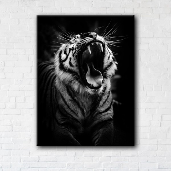 

Картина на холсте прямоугольная I-Art Roaring Tiger 110x145см