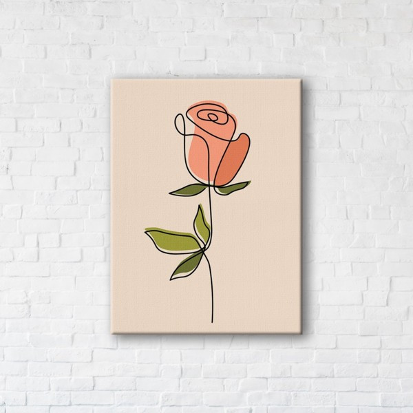 

Картина на холсте прямоугольная I-Art Rose Art 50x65см