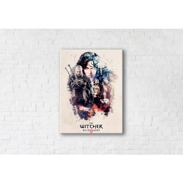 

Картина на холсте прямоугольная I-Art The Witcher Wild Hunt 110x145см