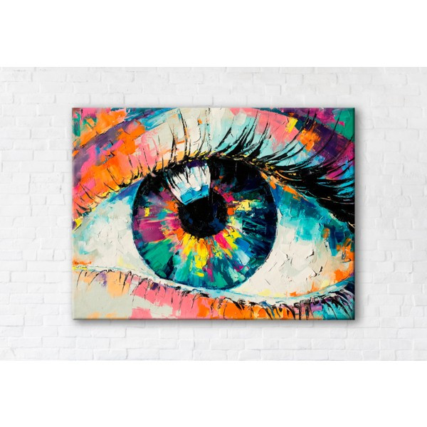 

Картина на холсте прямоугольная I-Art Colored Eye 50x65см