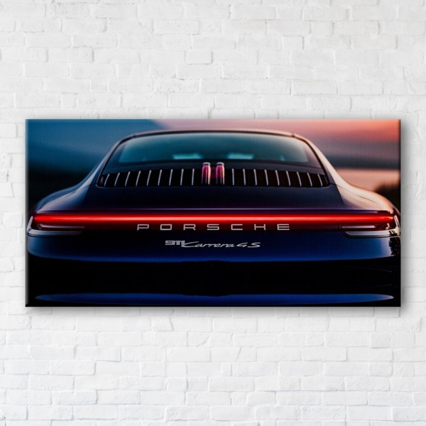 

Картина на холсте прямоугольная I-Art Porshe 40x80см