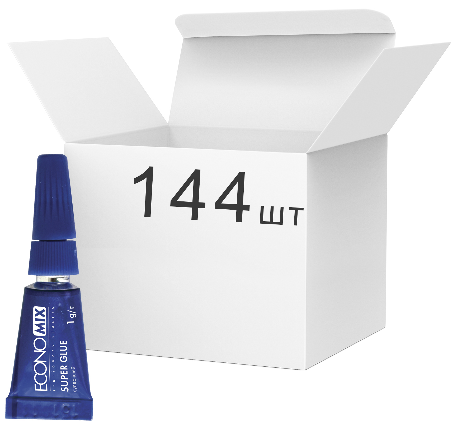 

Набор суперклея Economix Прозрачный 1 г 144 шт (E41207)