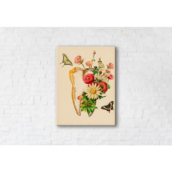 

Картина на холсте прямоугольная I-Art Healthy Tooth 90x120см