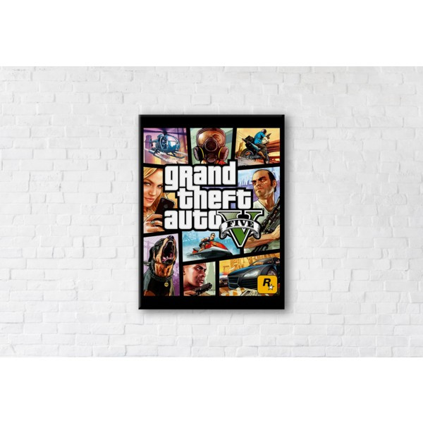 

Картина на холсте прямоугольная I-Art Gta V 45x60см