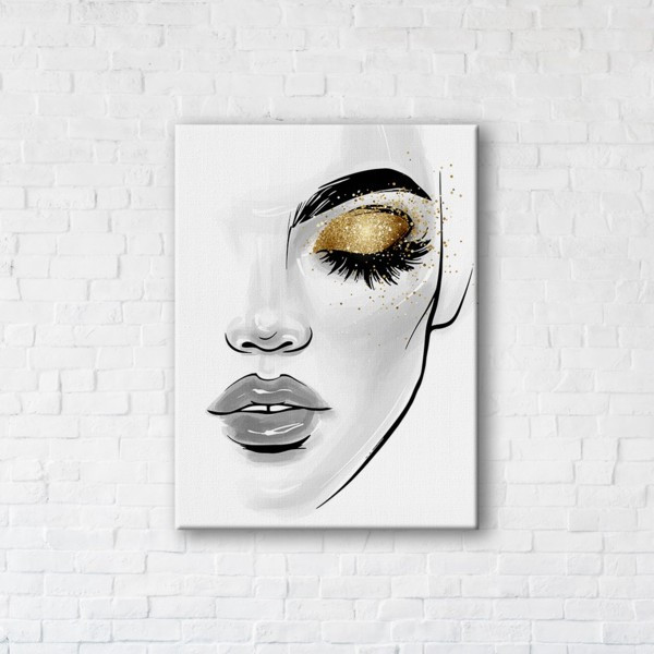 

Картина на холсте прямоугольная I-Art Glitter Gold 50x65см