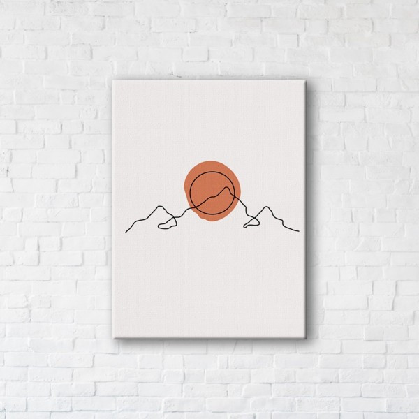 

Картина на холсте прямоугольная I-Art Minimalist Sunset 90x120см