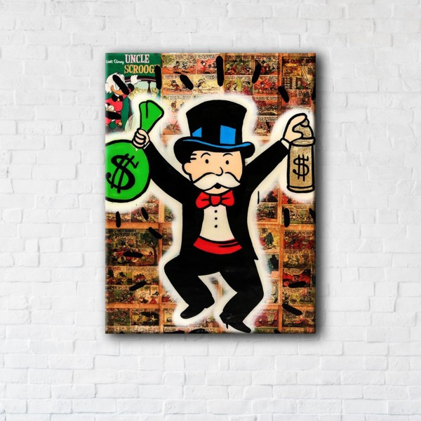 

Картина на холсте прямоугольная I-Art Monopoly Man 45x60см