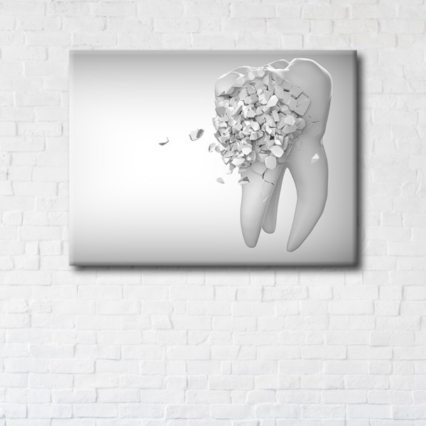 

Картина на холсте прямоугольная I-Art Broken tooth 50x65см