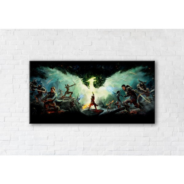 

Картина на холсте прямоугольная I-Art Dragon Age Inqusition 40x80см