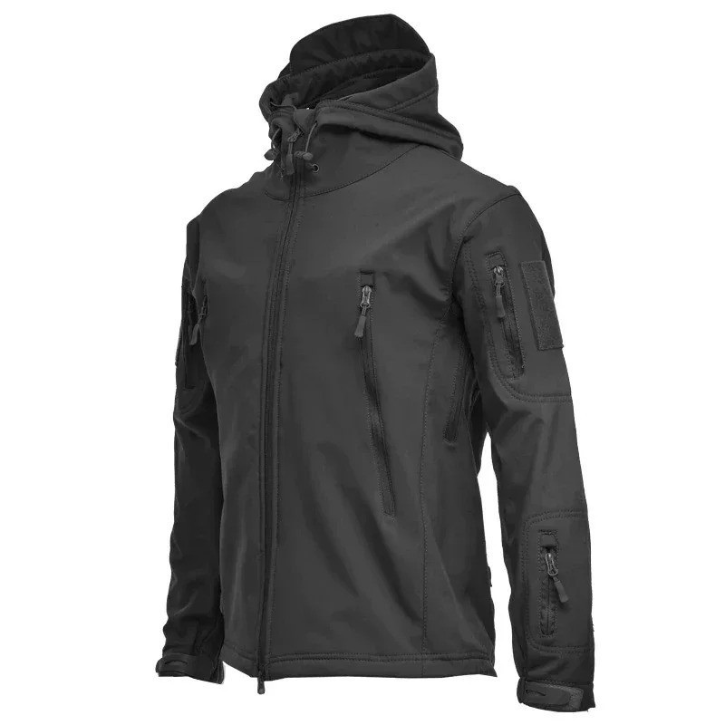 

Тактическая куртка SOFT-SHELL Ecdi Демисезонный софтшелл Размер L Черная